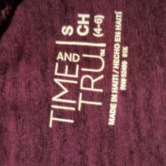 Time & Tru purple yoga pants Small EUC - Picture 3 of 5